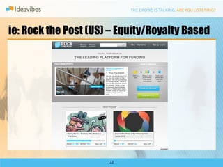 ie: Rock the Post (US) – Equity/Royalty Based




                      22	
  
 