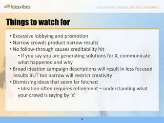 Pick the right crowd