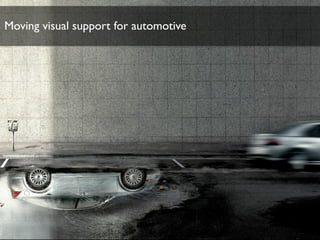 Moving visual support for automotive
 