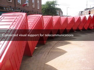 Connected visual support for telecommunications
 