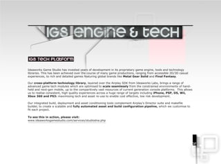 Ideaworks Game Studio Profile PPT