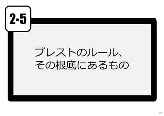 2-5

      ブレストのルール、
      その根底にあるもの



                  68
 