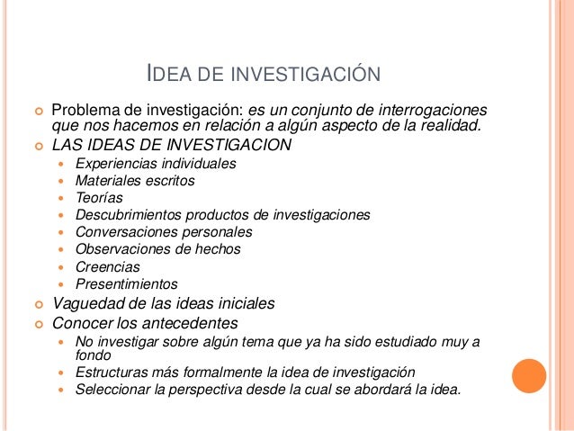 Idea y prmarco toblema unidad 2