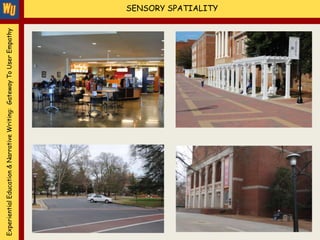 Experiential Education & Narrative Writing: Gateway To User Empathy   SENSORY SPATIALITY
 