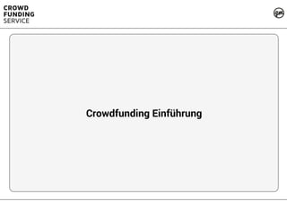 Crowdfunding Einführung
 
