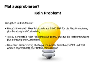 Generierung kreativer Ideen für Produkte, Service, Verkaufsraum-gestaltung, Werbung,…