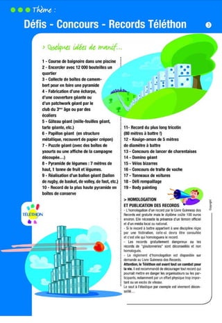 Idees manifestations Telethon | PDF