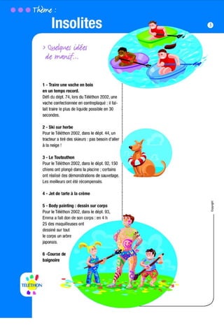 Idees manifestations Telethon | PDF
