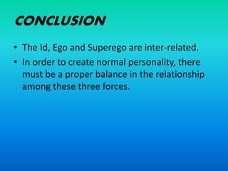 Id-Ego-SuperEgo: The Structure of Personality