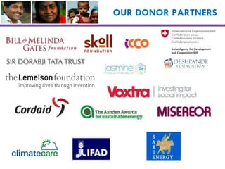 OUR DONOR PARTNERS 