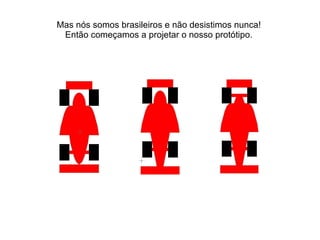 Mas nós somos brasileiros e não desistimos nunca!  Então começamos a projetar o nosso protótipo.  