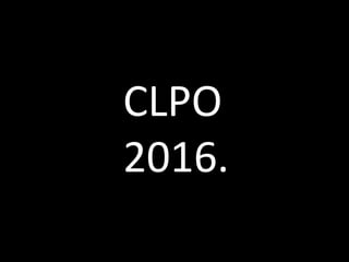 CLPO
2016.
 