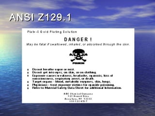 ANSI Z129.1ANSI Z129.1
 