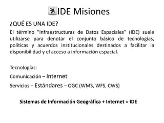 IDE Misiones | PPT