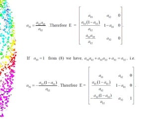 M3 Matrices Idempotent matrix in m3 z | PPTX