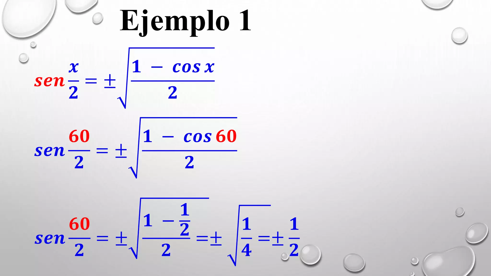 Identidad ángulo medio - Trigonometría Matemática | PPTX
