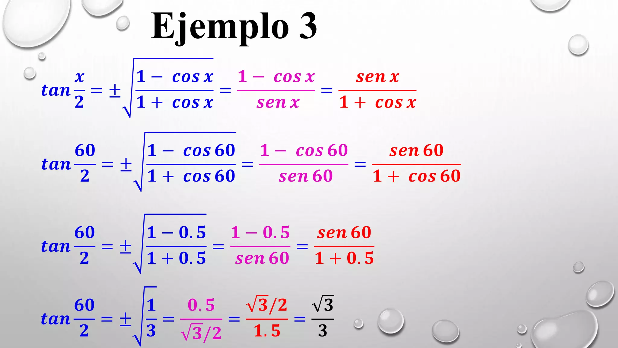 Identidad ángulo medio - Trigonometría Matemática | PPTX