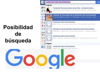 Posibilidad
de
búsqueda
 