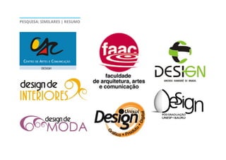 PESQUISA: SIMILARES | RESUMO
 