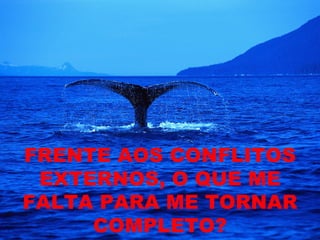 FRENTE AOS CONFLITOS
 EXTERNOS, O QUE ME
FALTA PARA ME TORNAR
     COMPLETO?
 