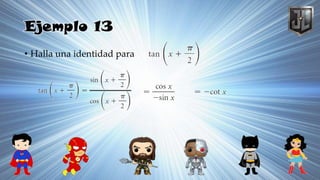 Ejemplo 13
• Halla una identidad para
 