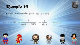 Ejemplo 14
• Halla una identidad para
 