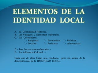 Identidad local 02 | PPT