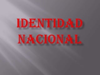 Identidad nacional