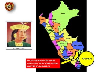 AYMARAS
MANTENIENDO COBERTURA
ADECUADA EN LA RAYA-LAMPA
CONTRA LOS AYMARAS
 