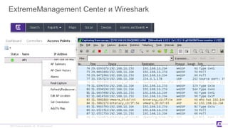 ©2017 Extreme Networks, Inc. All rights reserved©2017 Extreme Networks, Inc. All rights reserved
ExtremeManagement Center и Wireshark
 
