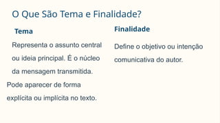 Identificacao-de-Tema-e-Finalidade.pptxhy | PPTX