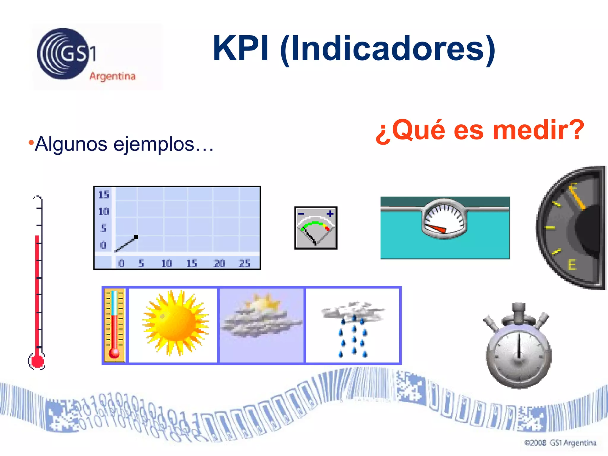KPI (Indicadores)
¿Qué es medir?•Algunos ejemplos…
 