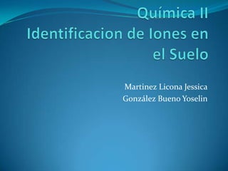 Martinez Licona Jessica
González Bueno Yoselin
 