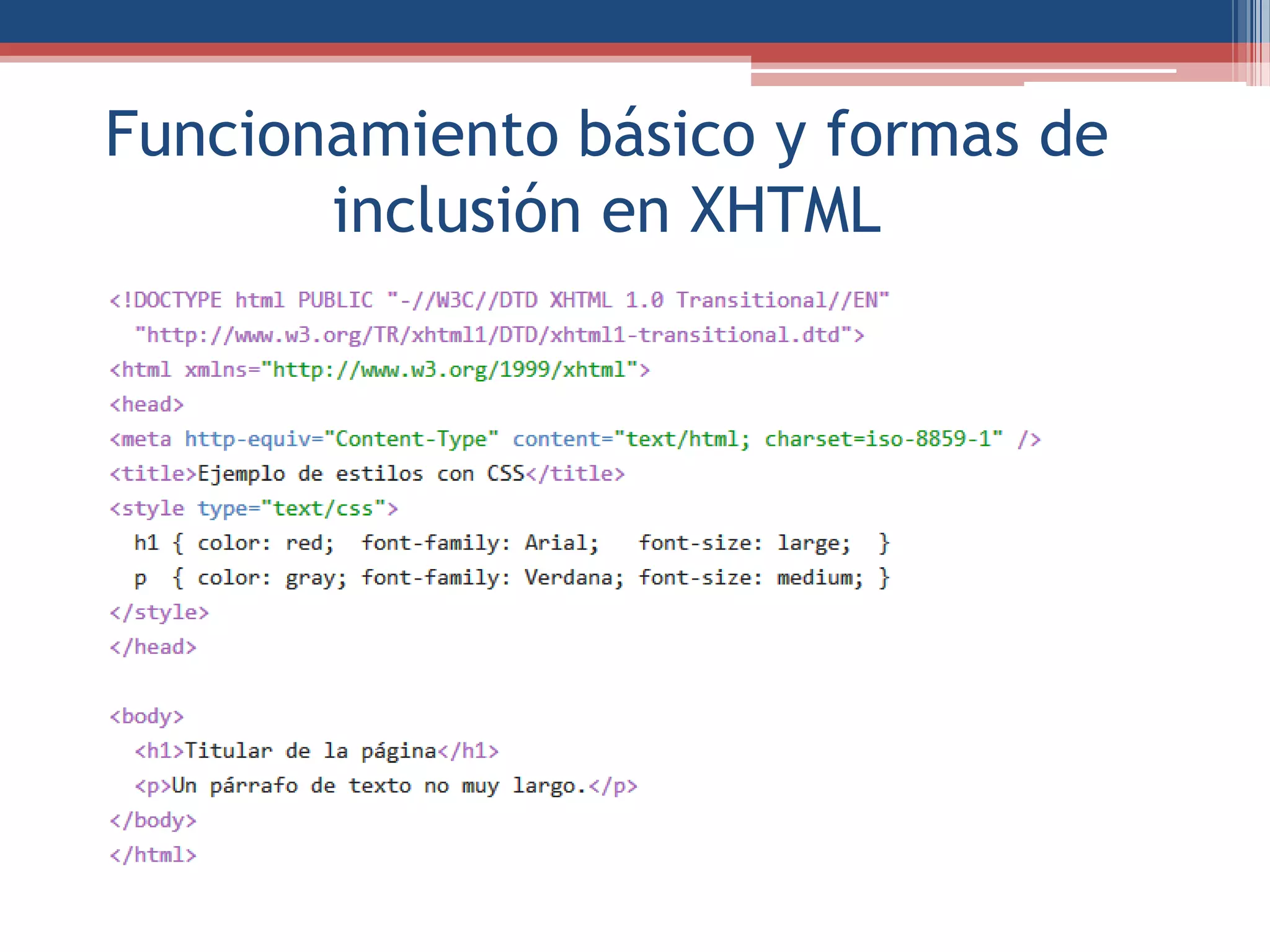 Identificación del lenguaje css | PPT