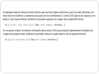 Identificación del lenguaje css | PPT