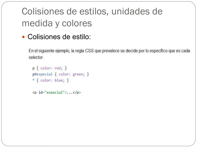 Identificación del lenguaje css | PPT