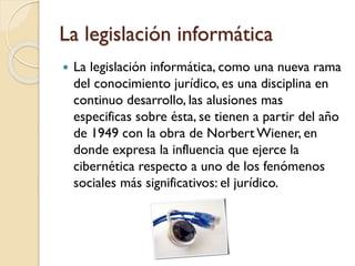 La legislación informática


La legislación informática, como una nueva rama
del conocimiento jurídico, es una disciplina...