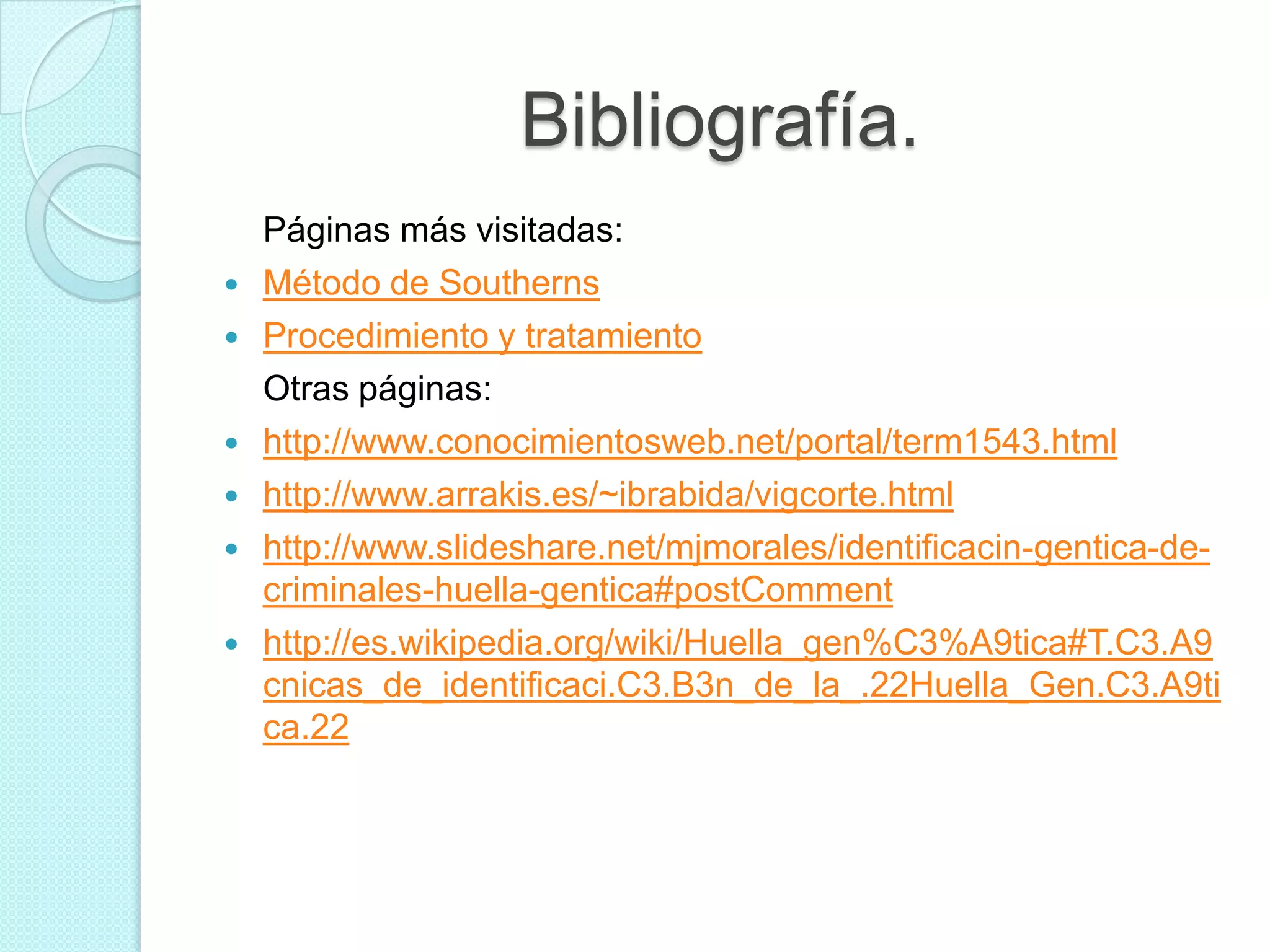 IdentificacióN GenéTica De Criminales Huellas GenéTicas (Gema Calvo ...
