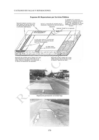 CATÁLOGO DE FALLAS Y REPARACIONES
___________________________________________________________________________
170
Esquema 40. Reparaciones por Servicios Públicos
Reparación permanente severidad baja
 