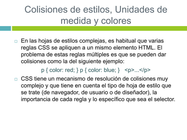 Identificacion del lenguaje css | PPT