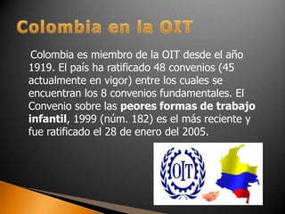 Identificacion de riesgos y la oit | PPTX