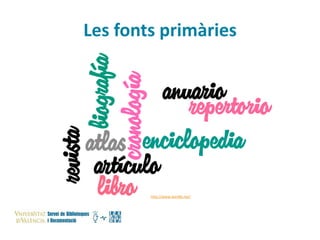 Les fonts primàries

http://www.wordle.net/

 