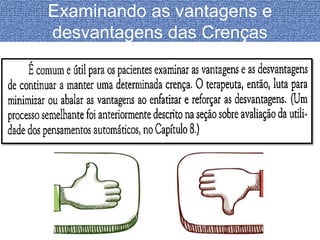 Examinando as vantagens e 
desvantagens das Crenças 
 
