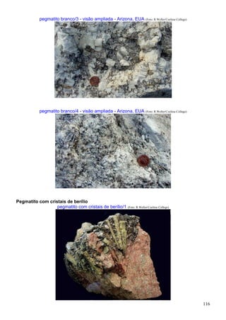 116
pegmatito branco/3 - visão ampliada - Arizona, EUA (Foto: R.Weller/Cochise College)
pegmatito branco/4 - visão ampliada - Arizona, EUA (Foto: R.Weller/Cochise College)
Pegmatito com cristais de berílio
pegmatito com cristais de berílio/1 (Foto: R.Weller/Cochise College)
 