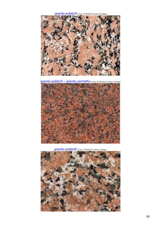 80
granito polido/4 (Foto: R.Weller/Cochise College)
granito polido/5 – granito vermelho (Foto: R.Weller/Cochise College)
granito polido/6 (Foto: R.Weller/Cochise College)
 