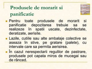 Morarit Identificarea conditiilor de pastrare si depozitare a marfurilor | PPT