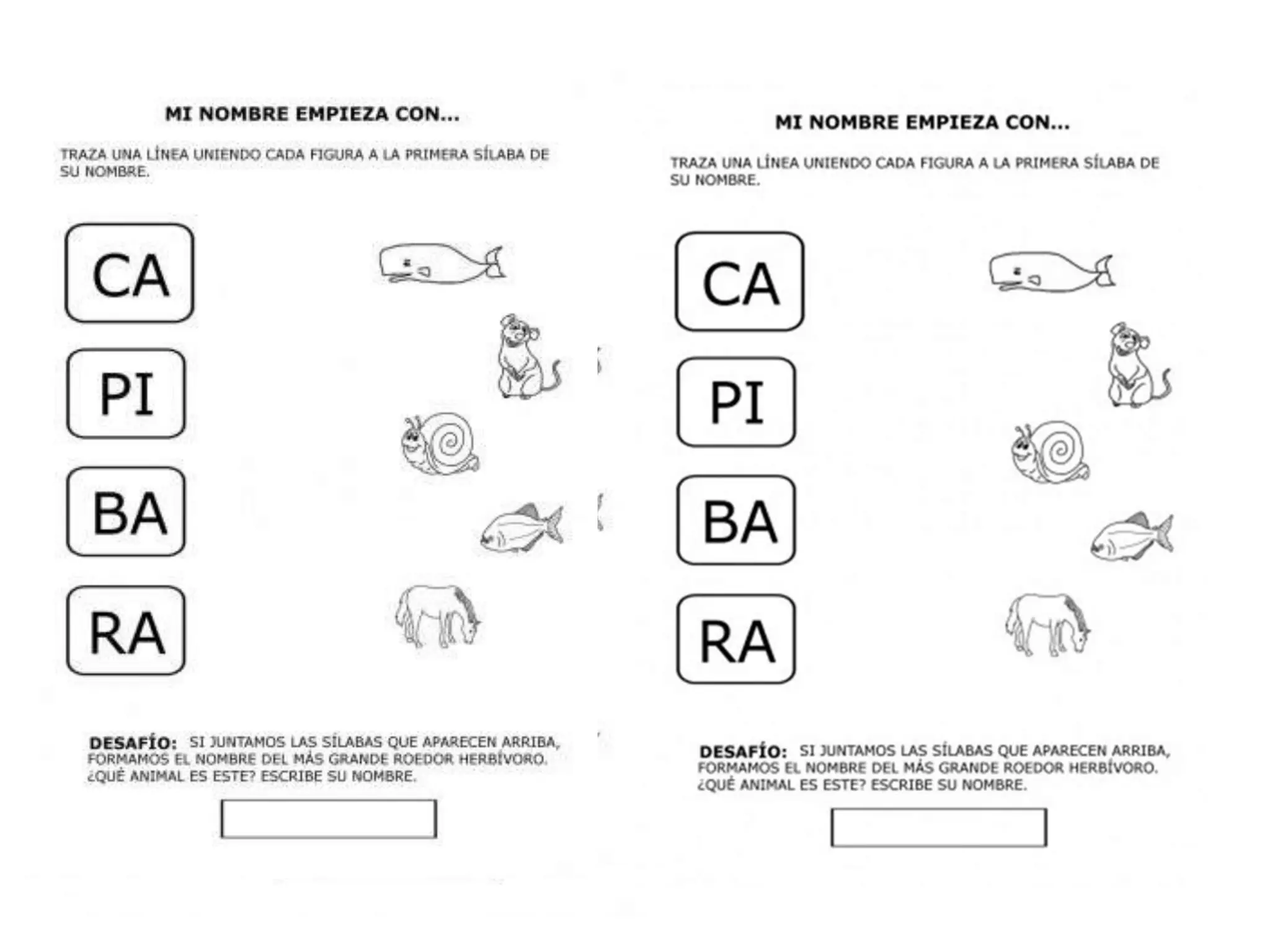 Identificar silaba inicial