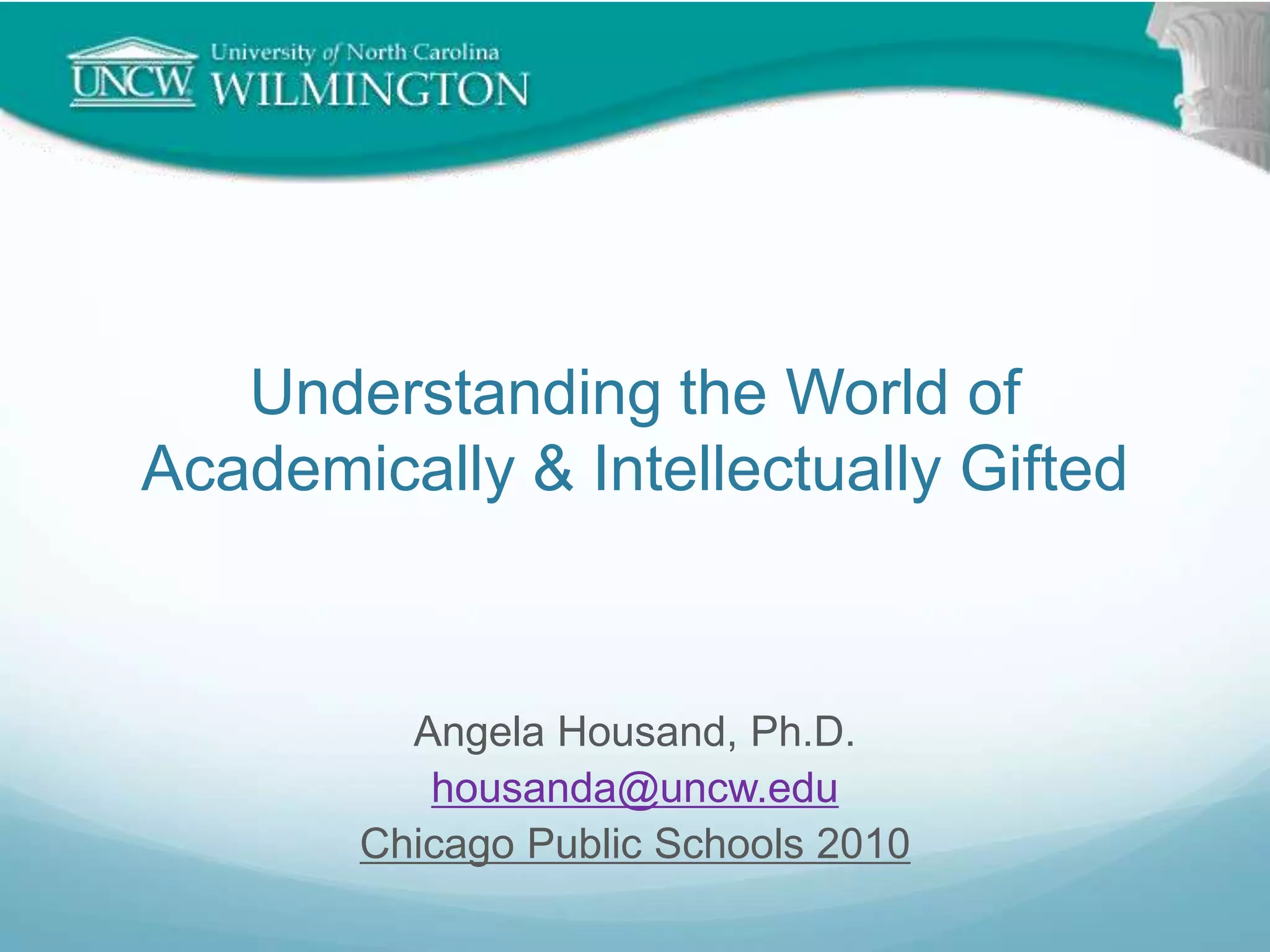 Identifying Gifted Students in the Classroom | PPTX