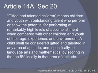 Giftedness in Context