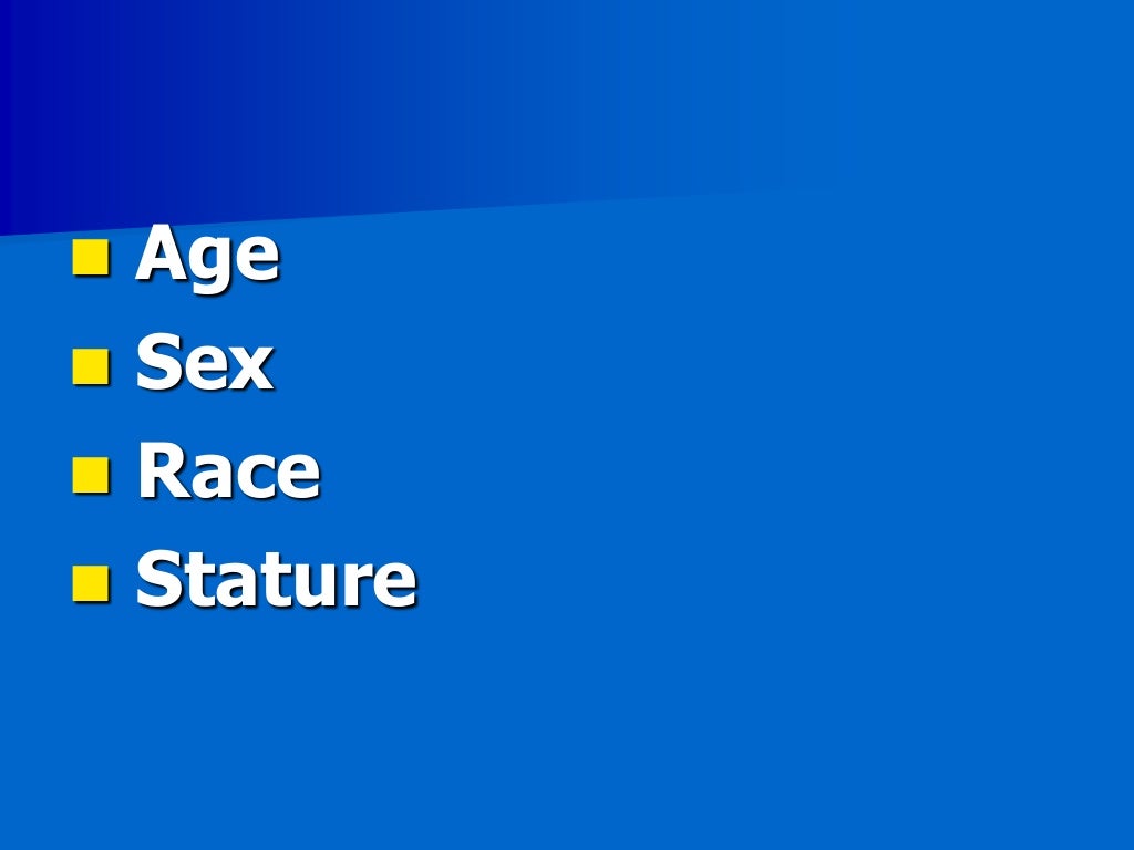 Identification From Skeletal Remains